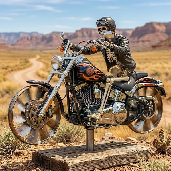 đ„Last Day - 49% OFFđ„Skull Motorcycle Windmill