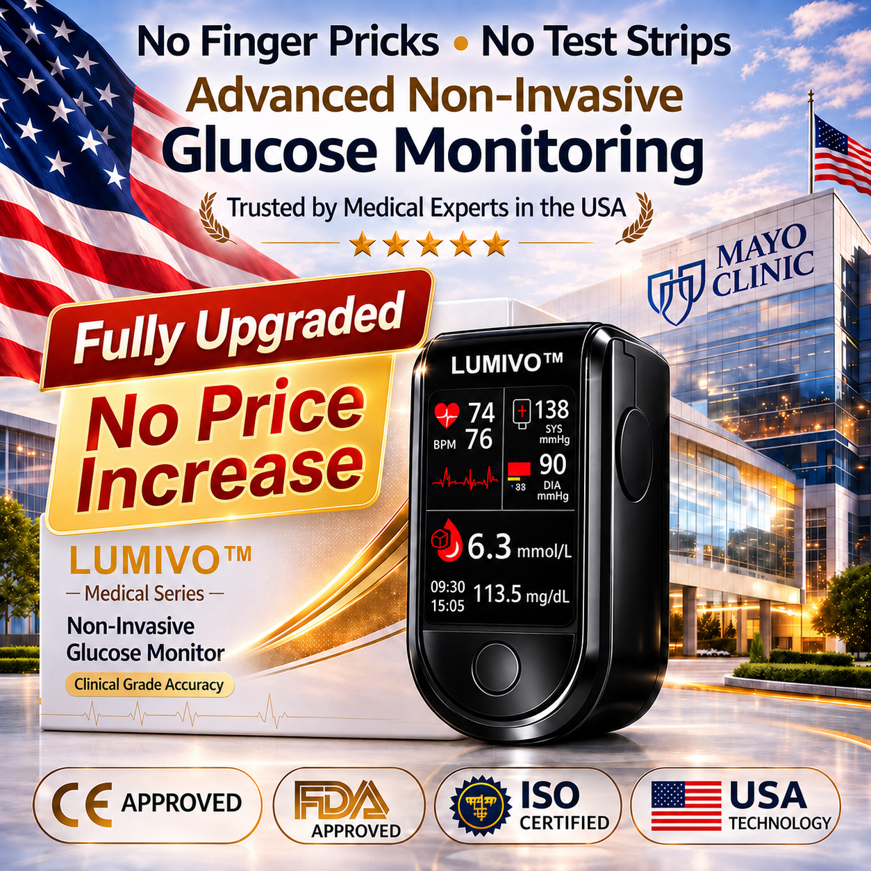 [8 in 1]Smart Glucometer --- (measurement of blood sugar + uric acid + heart rate + blood oxygen + body temperature + liver function + kidney function + prostate examination)