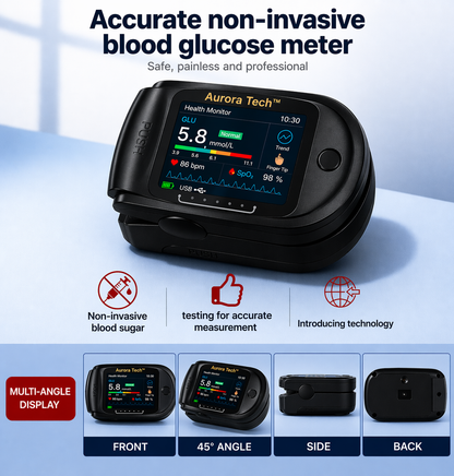 🩺Aurora Tech™ Non-Invasive AI Blood Sugar Analyzer | High-Precision 99.9% Accuracy | TGA Certified