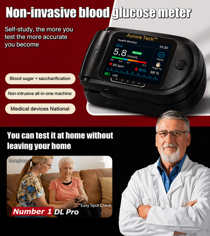 🩺Aurora Tech™ Non-Invasive AI Blood Sugar Analyzer | High-Precision 99.9% Accuracy | TGA Certified